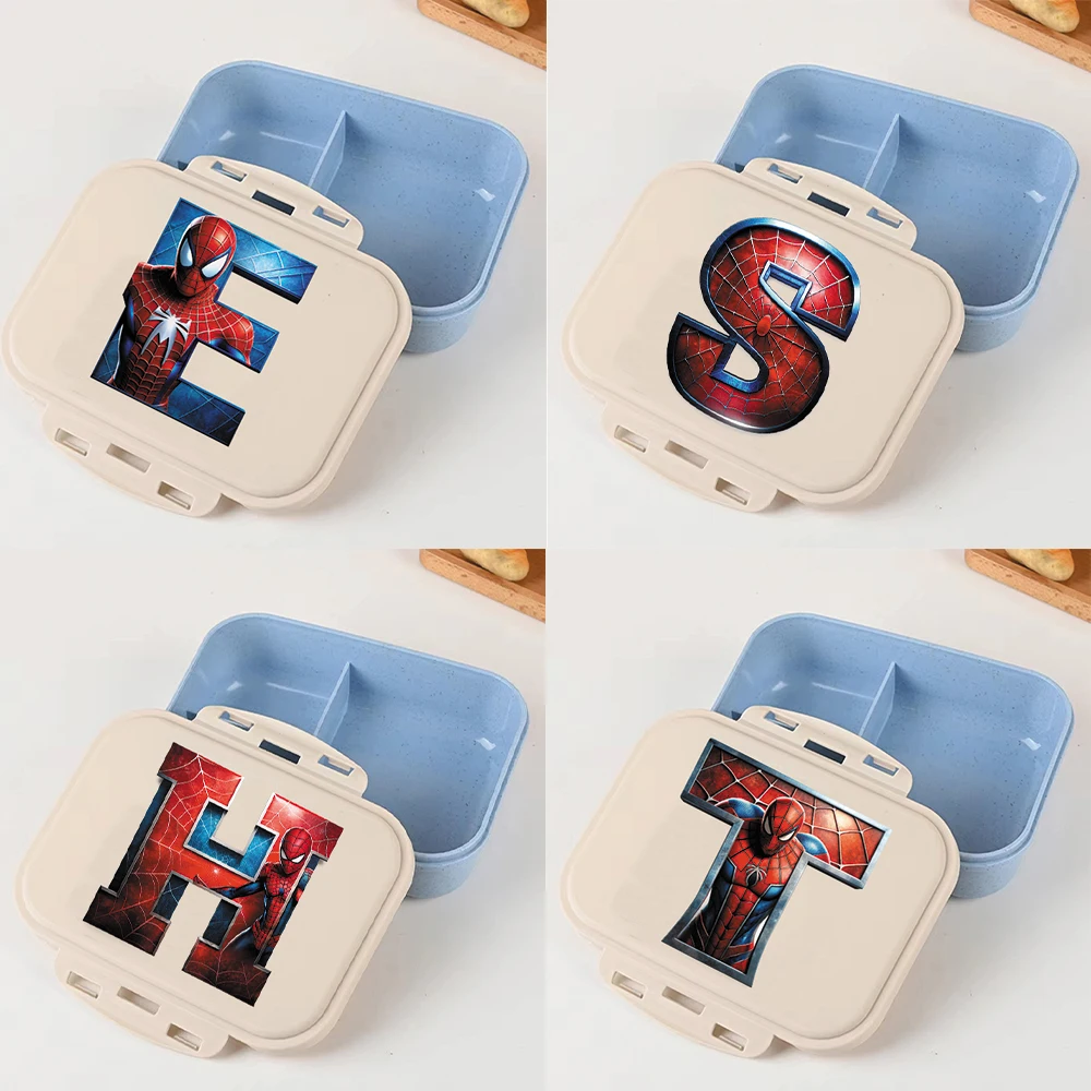 Bento Box - Disney Cartoon Spider-Man lunchboxen met letters