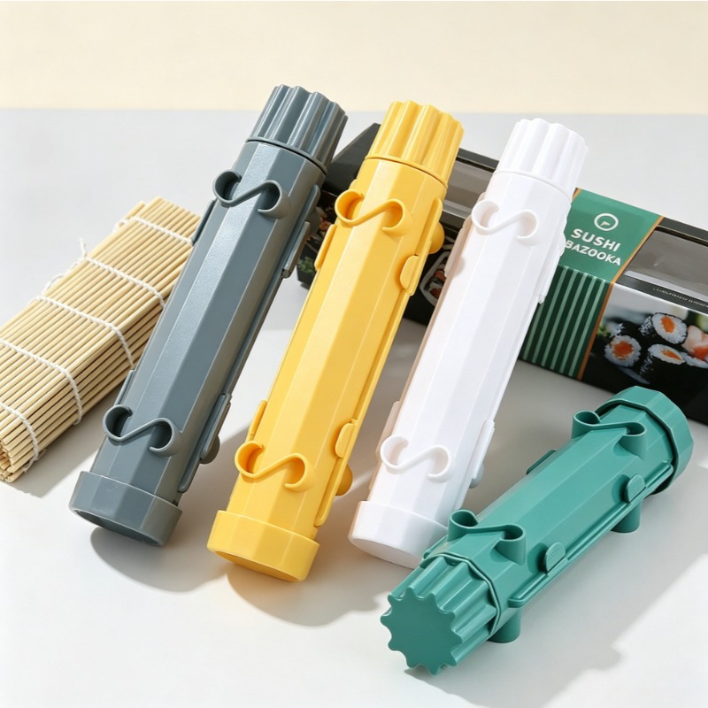 Sushi Making Kit - Sushimake-set, Sushimat, Sushivorm, Voedselveilige Kunststof, Rijst,