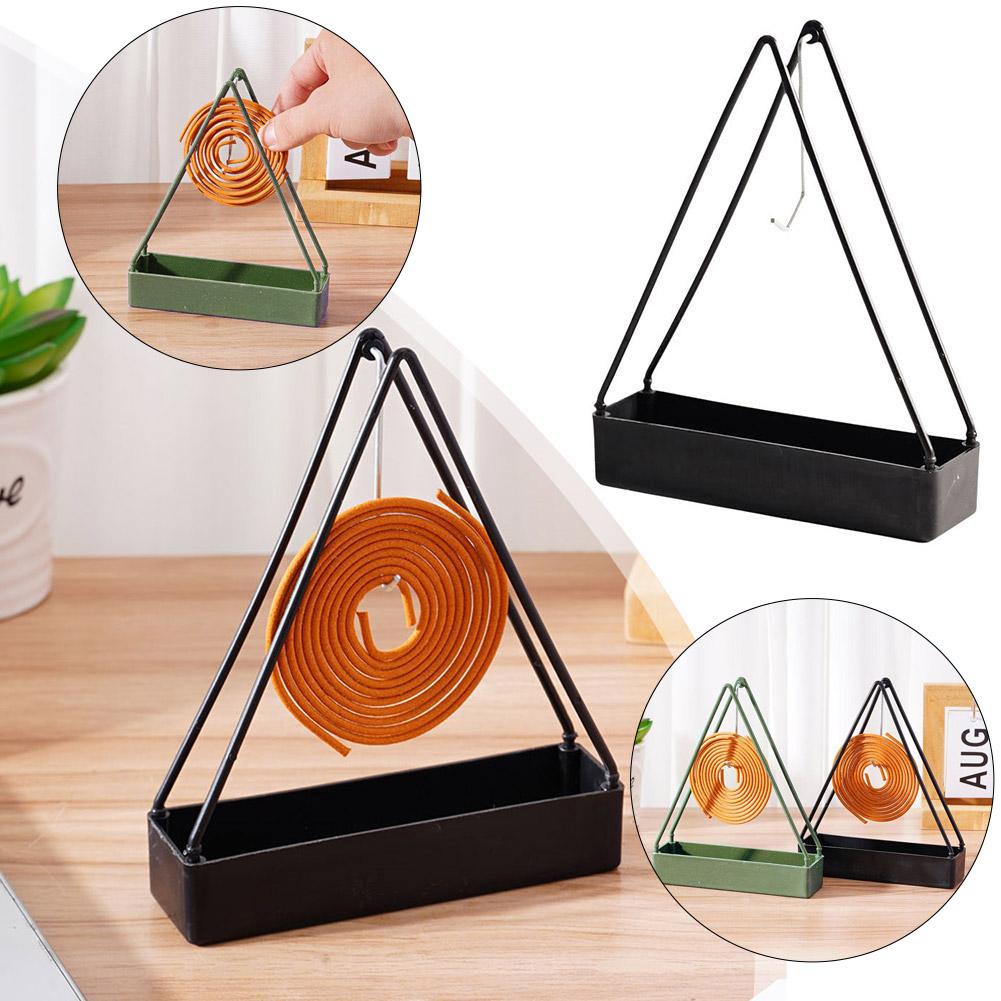 Incense Holder - IJzeren muggenspiraalhouder, draagbare wierookbrander met asopvangbak,