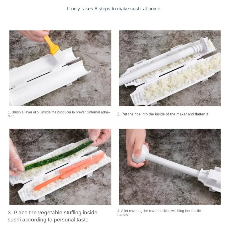 Sushi-maakmachine trommel plas - Sushi Making Kit recensie en prijs