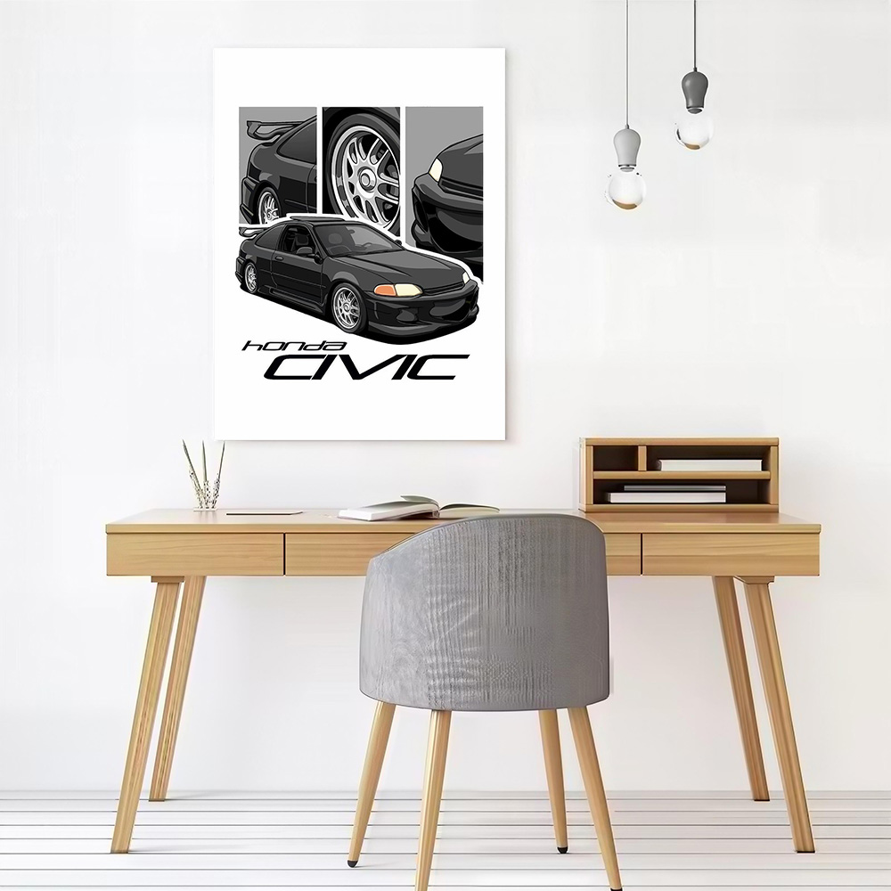 Japanse auto Civic canvas post - Japanese Fan recensie en prijs