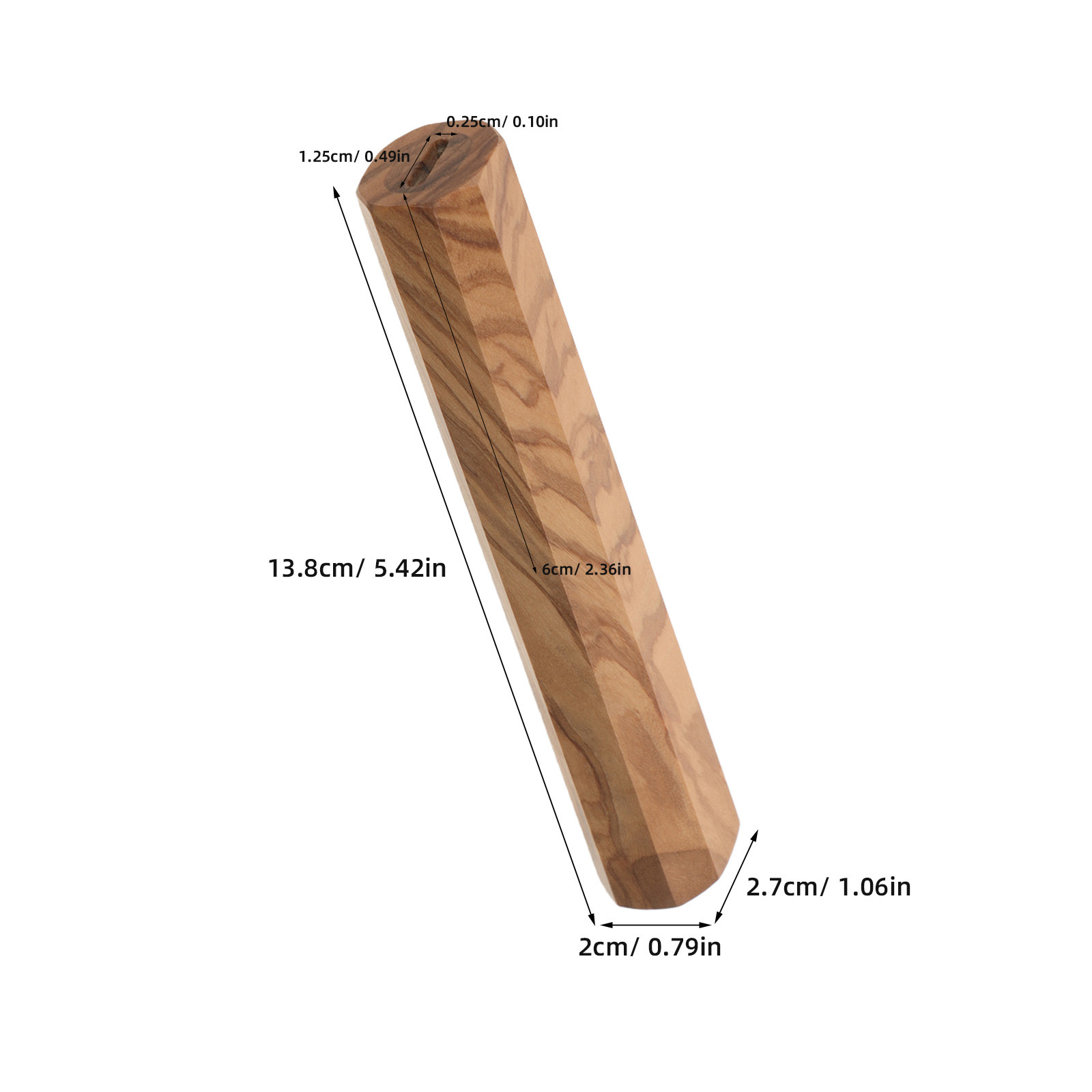 Achthoekige houten handgreep v - Japanese Knife recensie en prijs